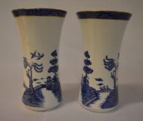 A pair of Royal Doulton 'Willow' pattern