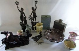 Various ceramics, brassware etc