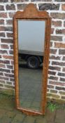 Wall mirror with a burr walnut surround