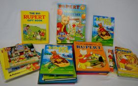 Various Rupert The Bear books etc