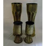 WWI and WWII Trench art shells