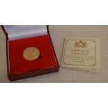 1885 full sovereign with certificate of