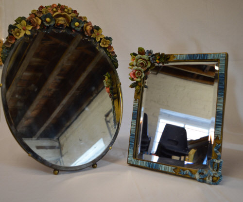 2 barbola table mirrors easel style stan