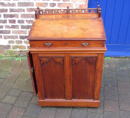 19th Century sliding top Davenport