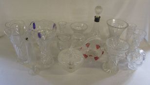 Assorted glass ware inc Waltherglas Germ