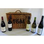 Fortnum & Mason wine hamper containing 5