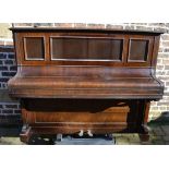 Upright metal frame piano C Bechstein Be