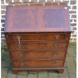 Reproduction Georgian mahogany bureau