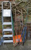 Step ladders, tools etc