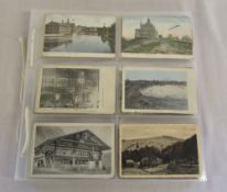Album of topographical foreign postcards