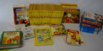 Large quantity of Rupert The Bear books