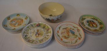 Wedgwood Peter Rabbit birthday plates, c
