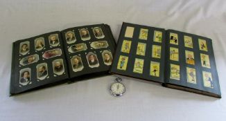 Assorted cigarette card albums and a Smi