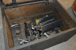 Wooden box containing drawers and puller