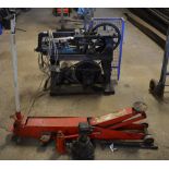 Clarke 3 tonne long reach trolley jack,