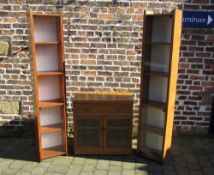 TV cabinet and 2 tall display cabinets