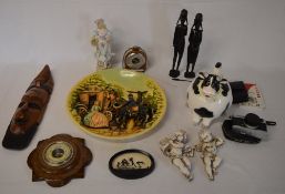 Various ceramics including a wall charge