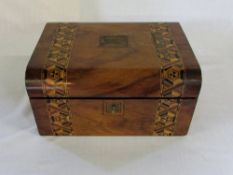 Victorian Tunbridge ware sewing box (wit