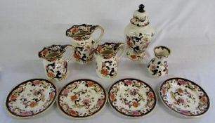 Assorted Masons 'Mandalay' inc jugs and