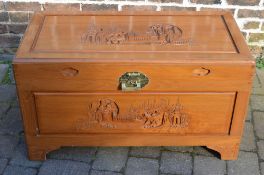 Camphor wood chest
