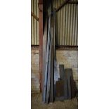 Flat steel plate and angle iron