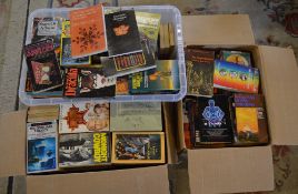 3 boxes of Sci-fi paperback books includ