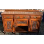 Late Victorian carved sideboard
