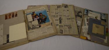 3 large scrap books including newspaper