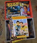 2 boxes of Star Trek magazines