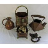 Various copper/brass ware