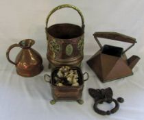 Various copper/brass ware