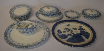 Late Victorian part dinner service and a