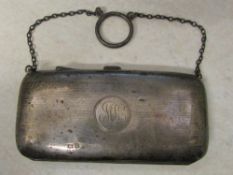 Silver purse possibly Birmingham 1919 we
