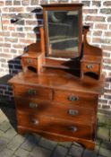 Victorian dressing table/chest of drawer