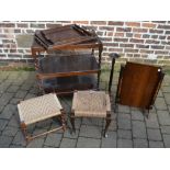 1930s trolley with barley twist, various