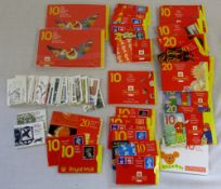 Large quantity of unused postage stamps