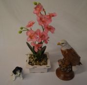 Sylvac figure of a spaniel, ceramic eagl