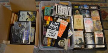 3 boxes of Sci-fi paperback books includ