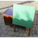 Coffer and folding card table