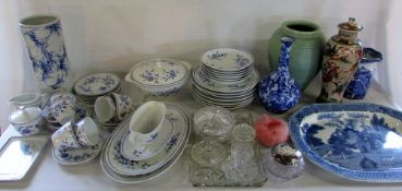Various ceramics and glassware inc Mason