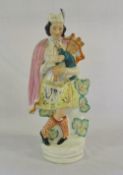 Large Staffordshire flatback figure of a