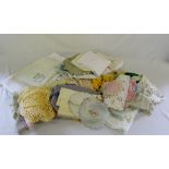 Selection of crochet & linen