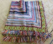 Hand crocheted blanket/bed spread approx