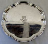 Silver salver with Masonic inscription S