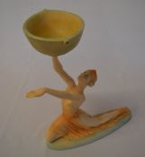 Art deco style figure marked 'Made in It