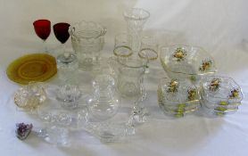 Assorted glassware