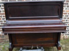 Upright metal framed piano with Jesse Ha