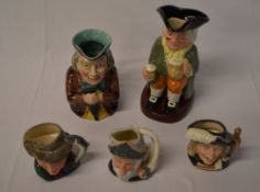 3 Royal Doulton character jugs including