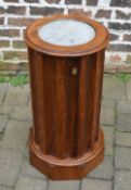 Victorian mahogany cylindrical pot cupbo