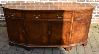 Break bow front Georgian style sideboard